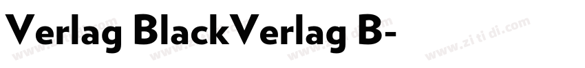 Verlag BlackVerlag B字体转换